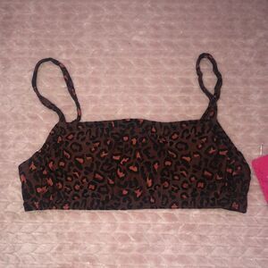 Xhilaration Leopard Print Bikini Top